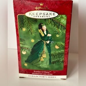 Scarlett O'Hara Green Gown Dress Hallmark Keepsake Christmas Ornament 2000 New